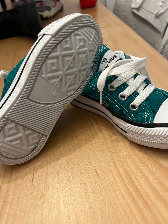 Tonny Black Turkuaz Desenli Kız-Erkek Çocuk Spor Ayakkabı - Görsel 3