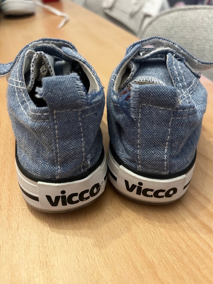 Vicco Kız-Erkek Çocuk Kot Kumaş Spor Ayakkabı - Görsel 3