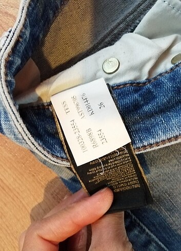 26 Beden Mavi jeans kot pantolon 