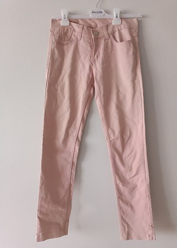 15-16 Yaş Beden pembe Renk Pembe Kız Çocuk Normal Kesim Pantolon
