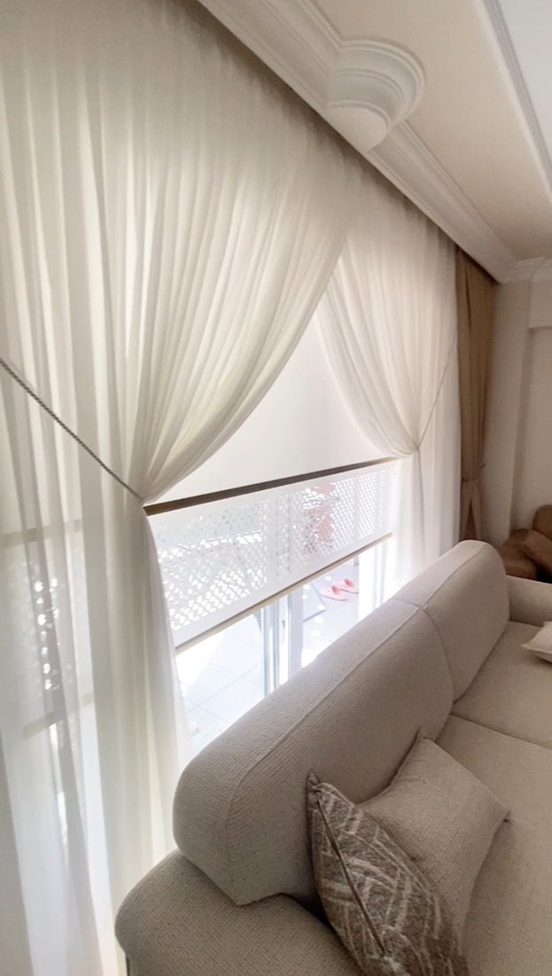 Kruvaze tül fon perde - Görsel 3