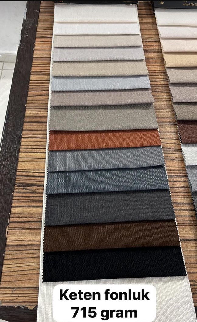 Soft Keten Fon Perde İki Kanat - Görsel 2