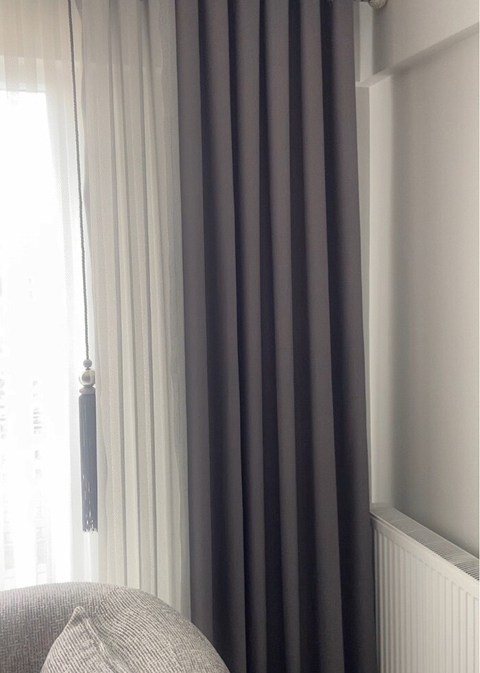 Fon perde rustik dikim - Görsel 3