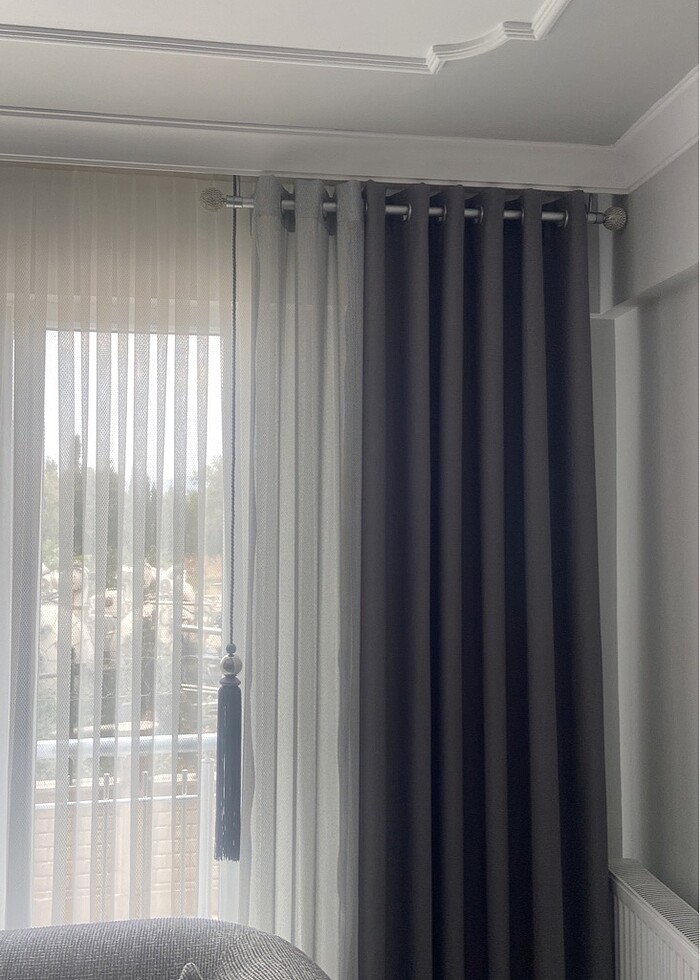 Fon perde rustik dikim - Görsel 5