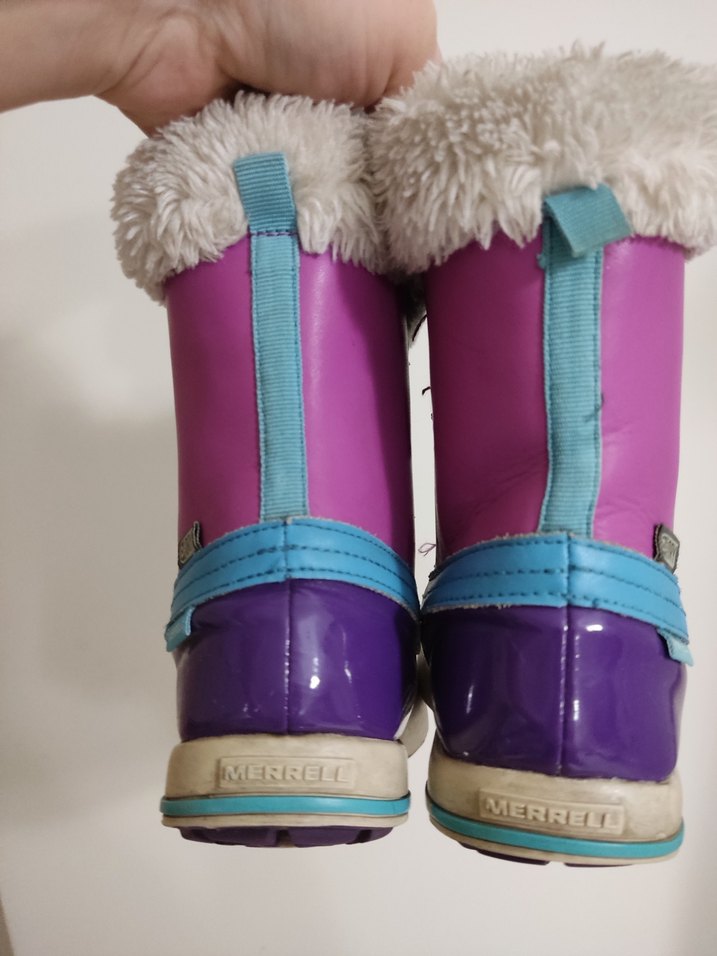 Mor Merrel Bağcıklı Kız Çocuk Botu - Görsel 3