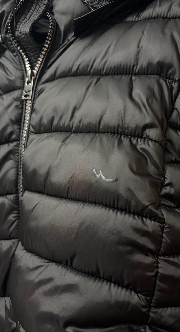 Siyah Fermuarlı Kadın Kışlık Mont - Görsel 2