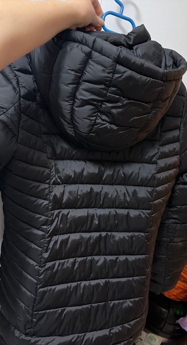 Siyah Fermuarlı Kadın Kışlık Mont - Görsel 4