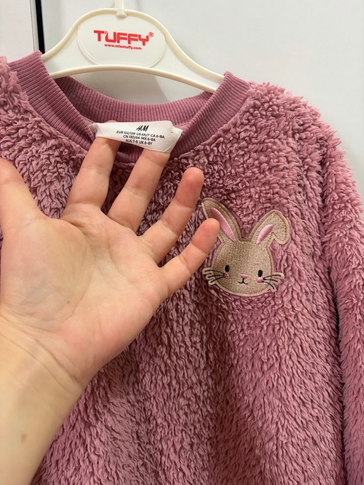 Kız Çocuk Peluş H&M Sweatshirt - Görsel 5