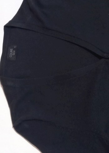 Düğmeli Siyah Erkek Hırka - Görsel 4