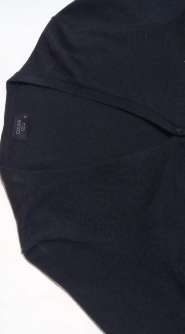 Düğmeli Siyah Erkek Hırka - Görsel 4