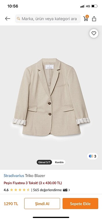 Stradivarius Blazer Ceket
