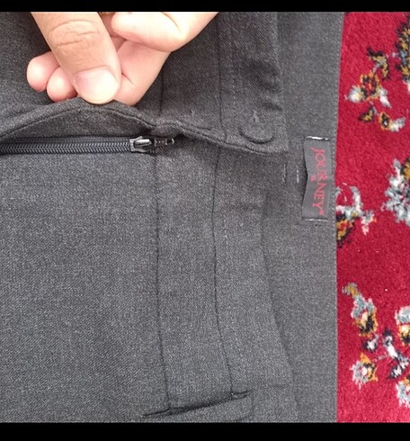 xl Beden gri Renk Kaşe pantolon