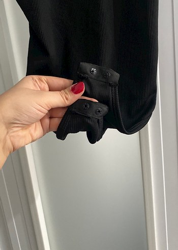 Siyah İnce Askılı Kadın Mayo - Görsel 3