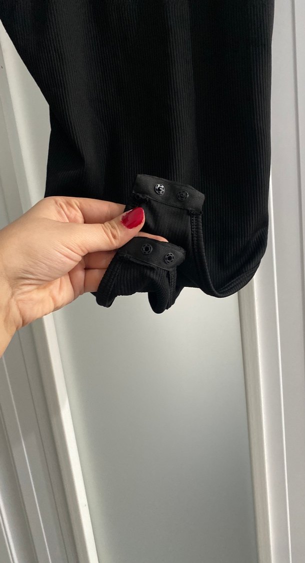 Siyah İnce Askılı Kadın Mayo - Görsel 3