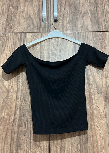 xs Beden Bershka siyah büzgülü body