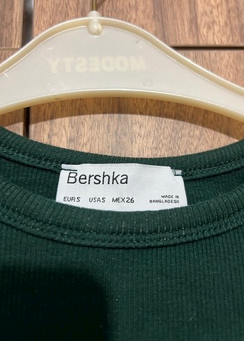 Uzun Kollu Koyu Yeşil Crop Body - Görsel 2