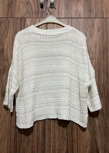 Stradivarius örgü kadın kazak - Görsel 4