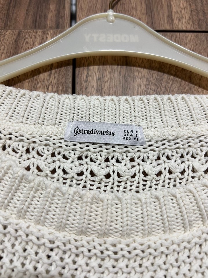 Stradivarius örgü kadın kazak - Görsel 2