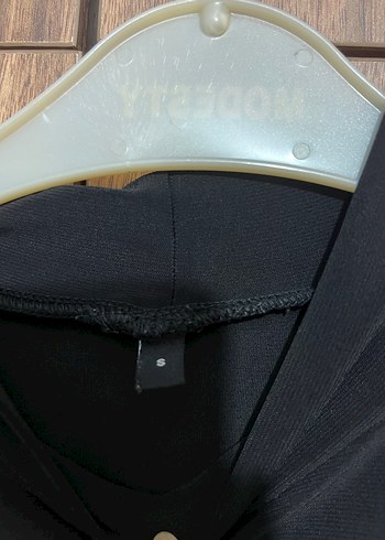 Drapeli Siyah Yüksek Yakalı Kadın body - Görsel 3