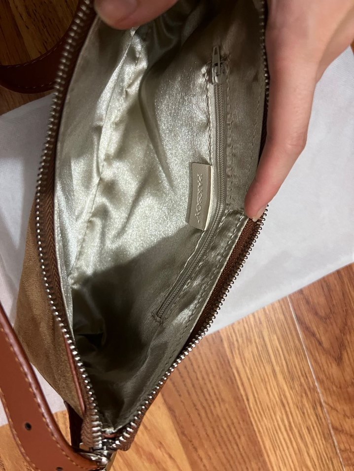 Süet Kadın Omuz Çantası - Görsel 4