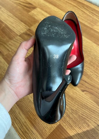 Siyah Topuklu Kadın Ayakkabı - Görsel 2