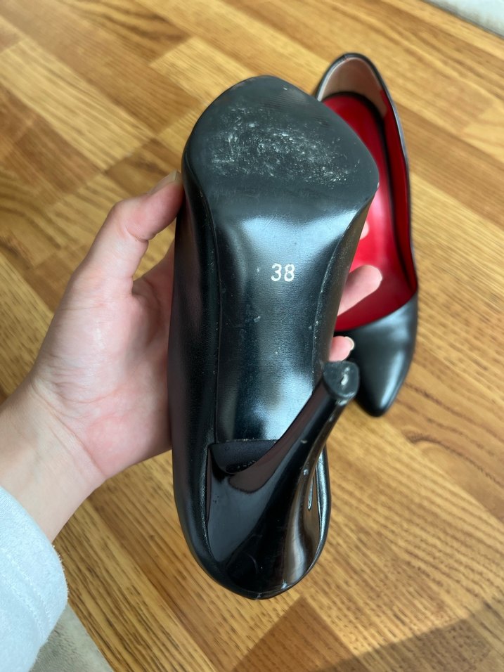 Siyah Topuklu Kadın Ayakkabı - Görsel 2