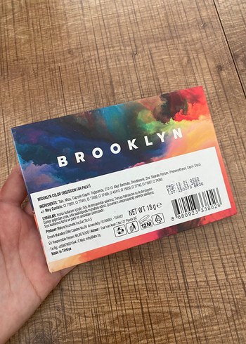 Diğer Brooklyn color obsession renkli far paleti