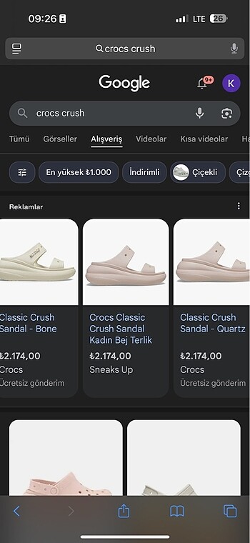 37 Beden CROCS SANDALET