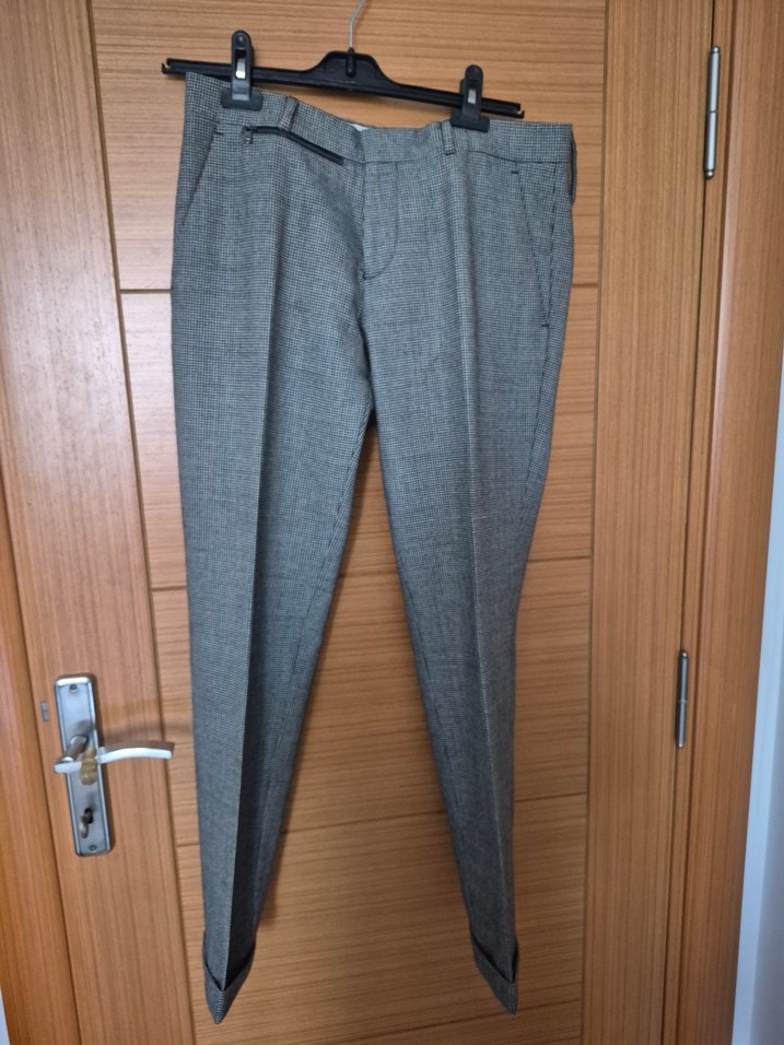 Gri Regular Fit Midi Erkek Pantolon - Görsel 2