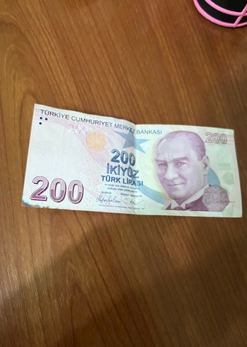 200 Türk Lirası Banknot hatalı basım