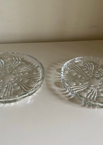 Vintage kristal tabak vitrin ürünü - Görsel 2