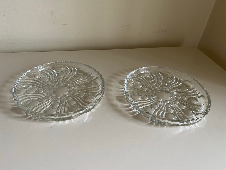 Vintage kristal tabak vitrin ürünü - Görsel 2