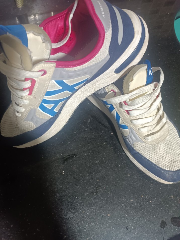 Renkli erkek Spor Ayakkabı Arkası Dolgu Topuk - Görsel 2