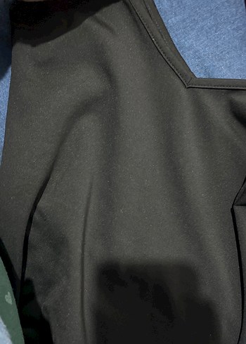 Kadın Siyah Mini Atletik Şort Tulum - Görsel 3