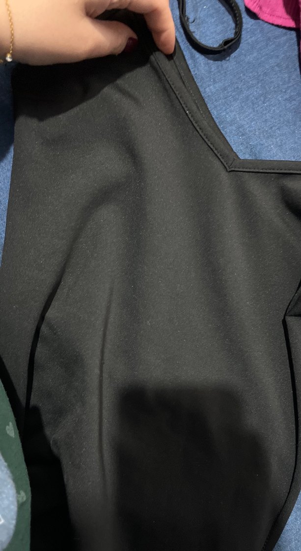 Kadın Siyah Mini Atletik Şort Tulum - Görsel 3