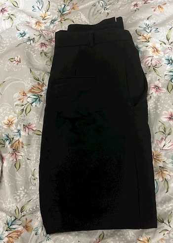 Siyah kadın kumaş pantolon - Görsel 4