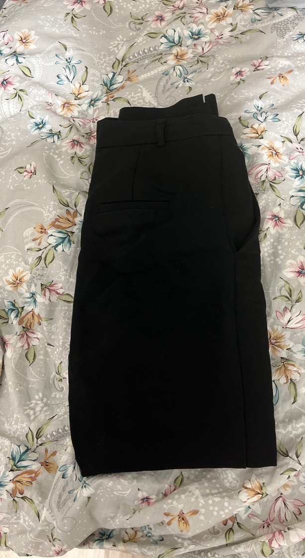 Siyah kadın kumaş pantolon - Görsel 4