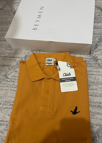 s Beden Sarı Erkek Polo Yaka Tişört