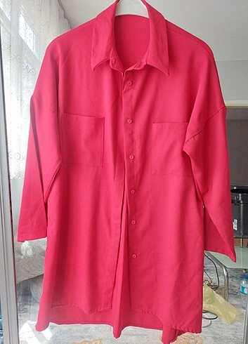 Kırmızı tunik gömlek 