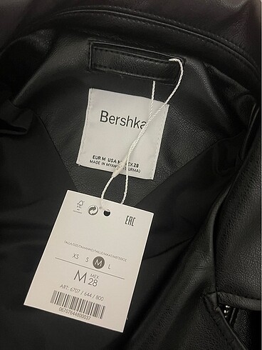 m Beden Bershka Deri Ceket