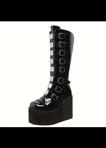 Killstar Demonia benzeri goth gotik rugan platform çizme