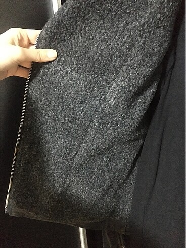 xs Beden siyah Renk Defacto içi yünlü deri ceket