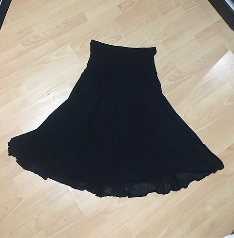 Y2k goth tüllü astarlı uzun etek