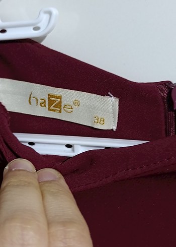 Bordo Uzun Kollu Piliseli Uzun Elbise - Görsel 3