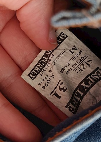 Trendyol & Milla Düğmeli Mavi Kadın Kot Pantolon