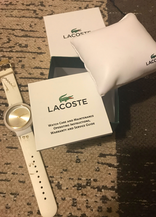 Lacoste Orjinal lacoste saat içindeki çubukları sallanıyor pili bitik