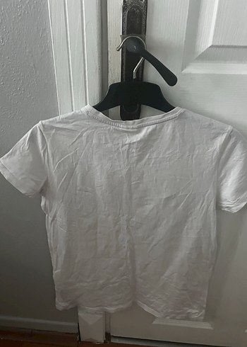 U.S. Polo Assn. Çocuk Baskılı Beyaz Tişört - Görsel 2