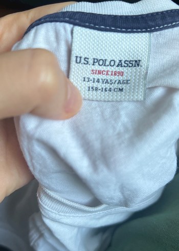 U.S. Polo Assn. Çocuk Baskılı Beyaz Tişört - Görsel 3