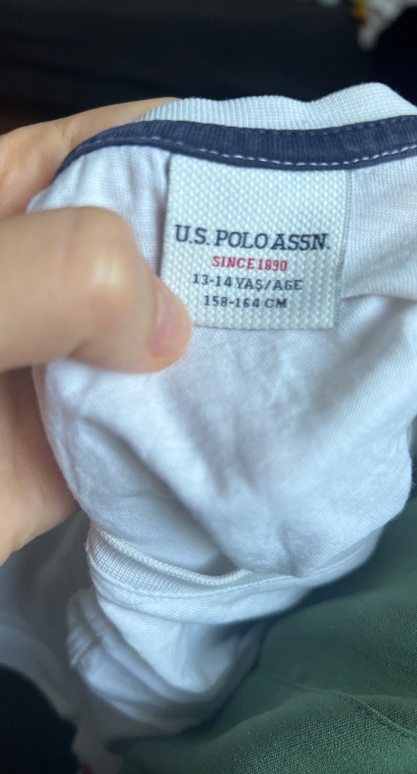 U.S. Polo Assn. Çocuk Baskılı Beyaz Tişört - Görsel 3