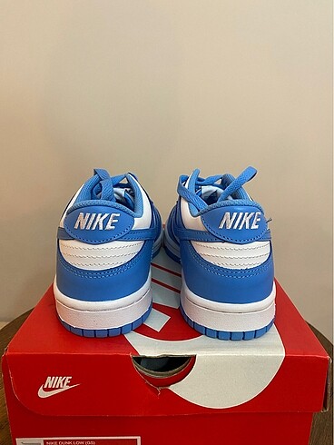 40 Beden mavi Renk Nike Dunk Low UNC